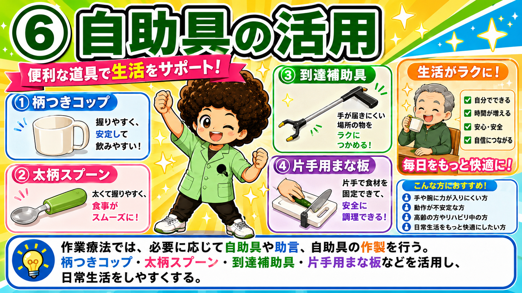 自助具は「できることを自分で」を支える道具