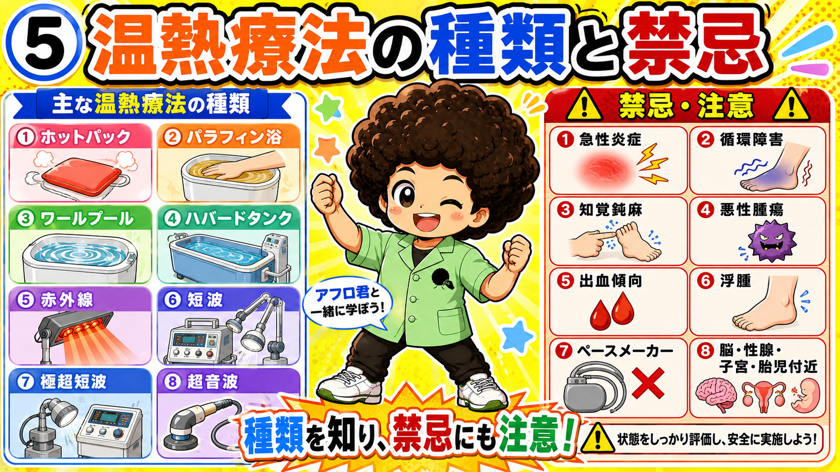 温熱療法の種類（ホットパック〜超音波）と8つの禁忌