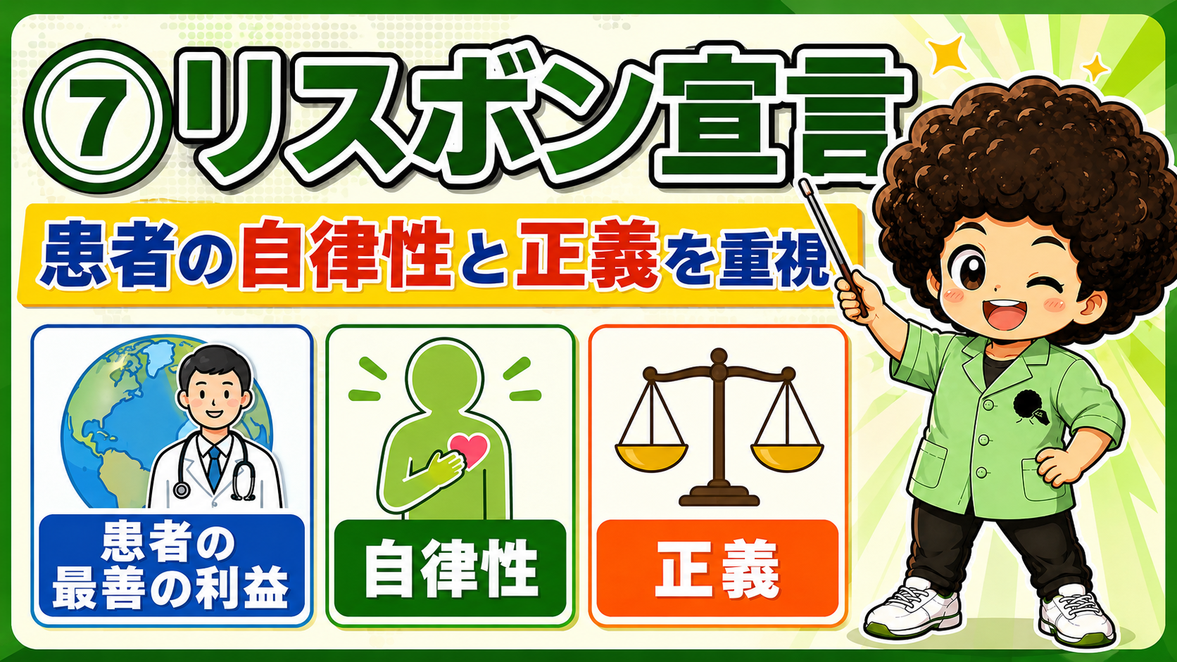 リスボン宣言：患者の最善の利益・自律性・正義
