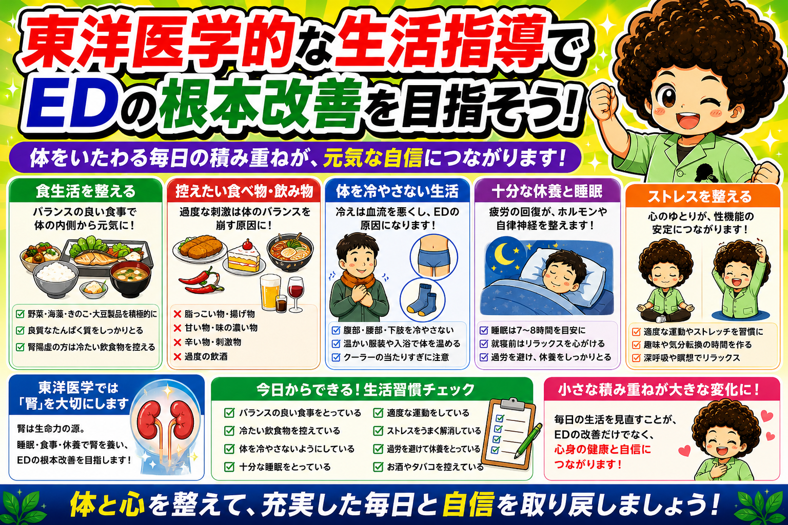 東洋医学では「腎」を大切にし、体を冷やさない生活で根本改善を目指す