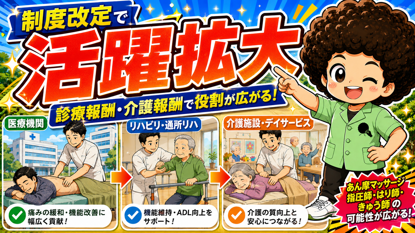 制度改定で活躍拡大 ― 診療報酬・介護報酬で役割が広がる