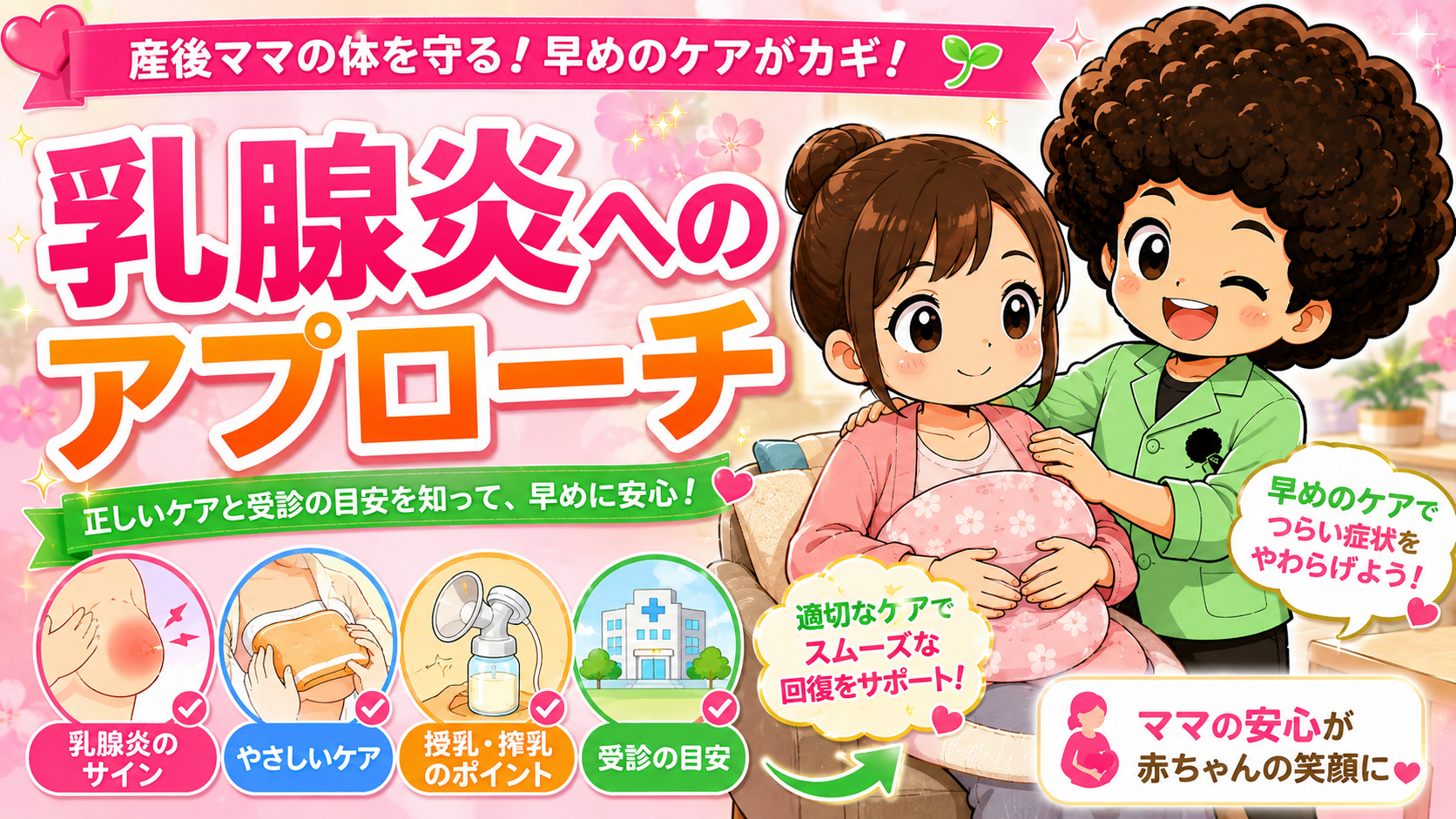 乳腺炎へのアプローチ：正しいケアと受診の目安を知って早めに対応する