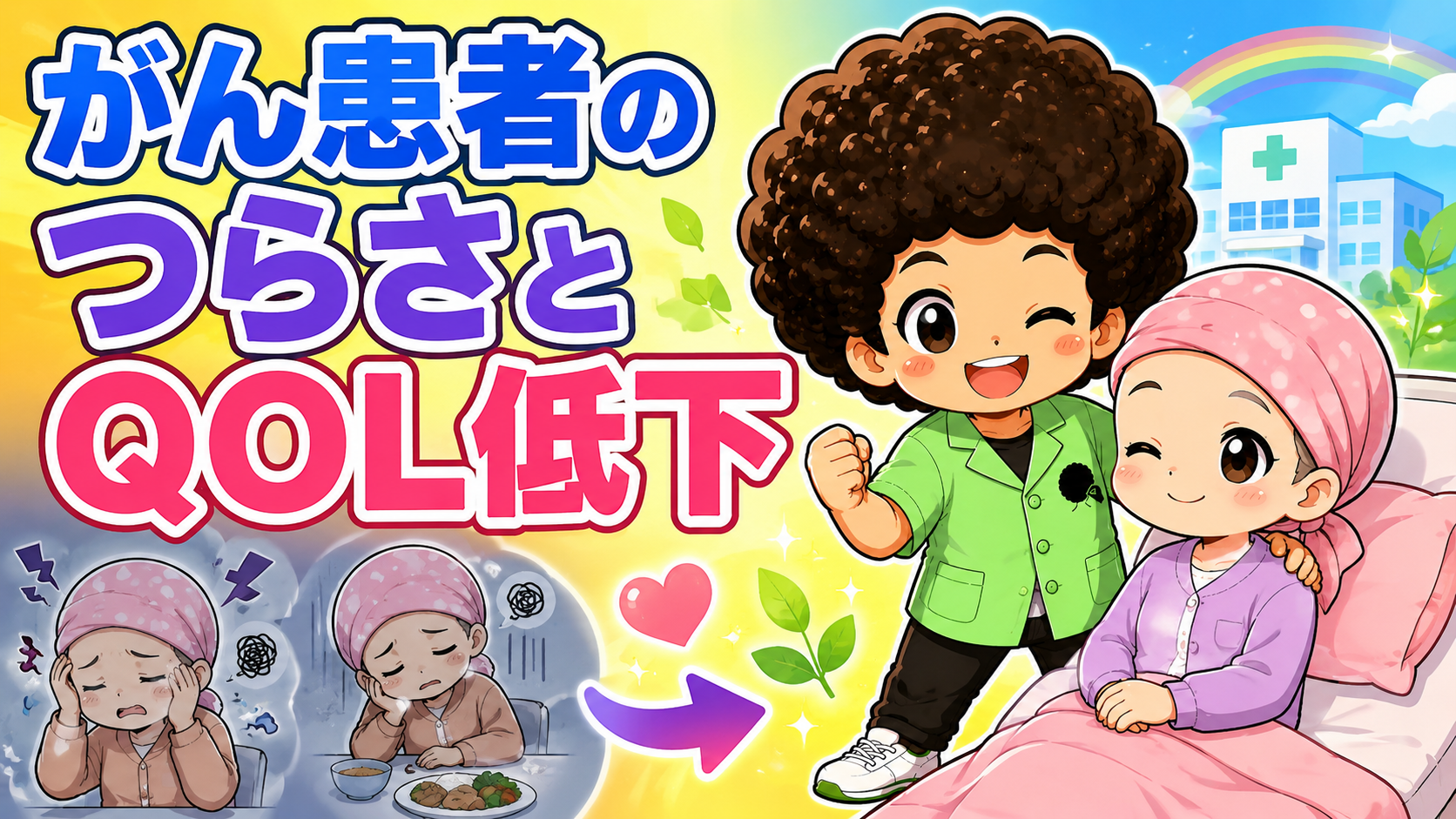 がん患者のつらさとQOL低下