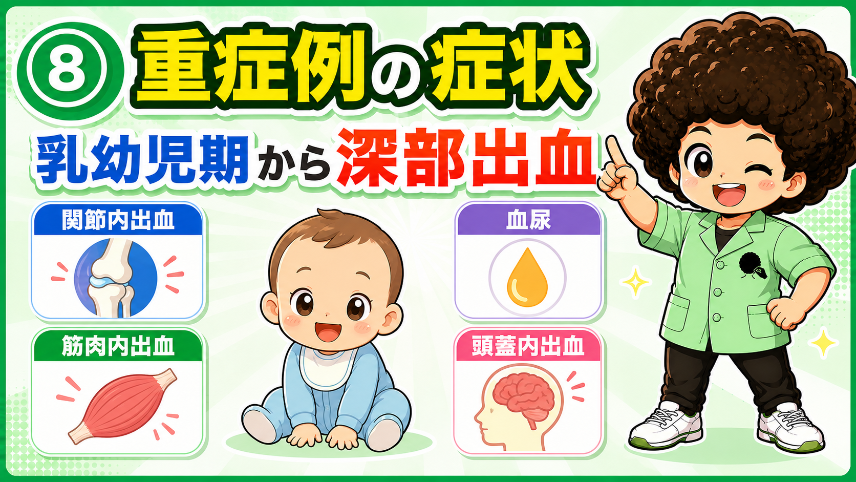 関節内・筋肉内・頭蓋内などの深部出血