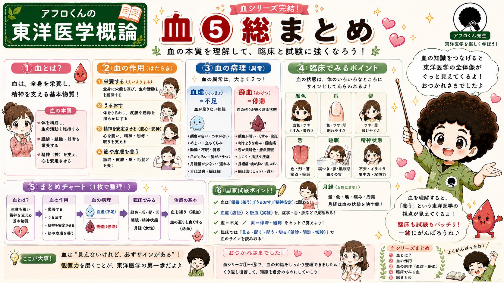 血の総まとめ：本質・作用・病理・臨床でみるポイント・治療の基本