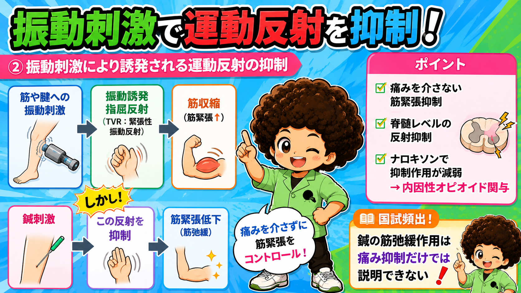 振動誘発指屈反射（TVR）と鍼による抑制・ナロキソンの効果