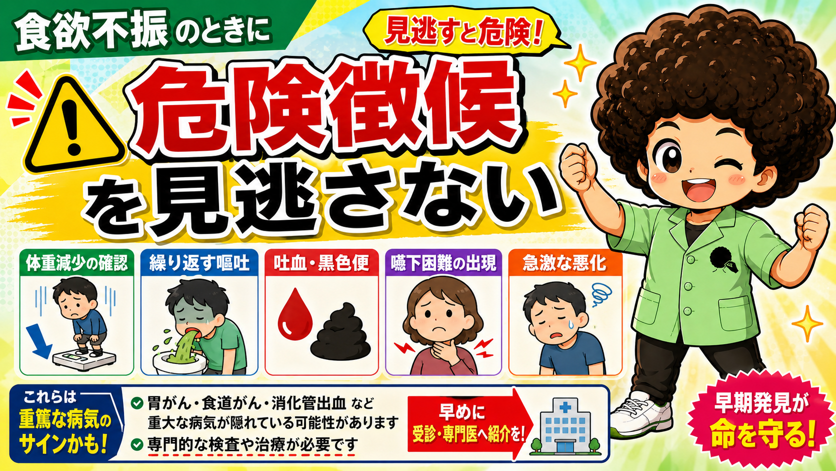 食欲不振で見逃してはいけない5つの危険徴候