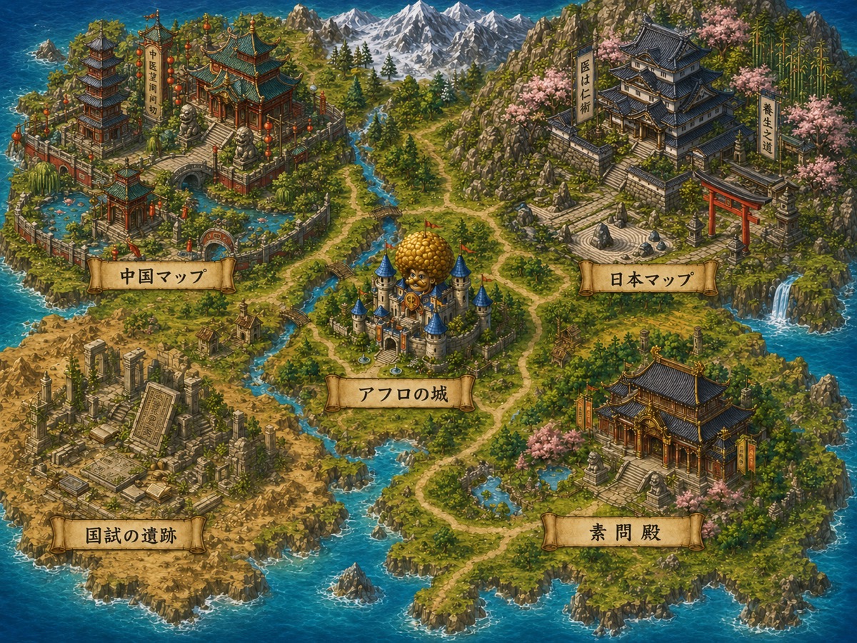 ダンジョンの世界地図